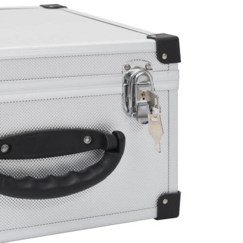 CD Case for 40 CDs Aluminium ABS Silver - Image 8