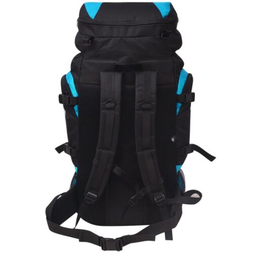 Hiking Backpack XXL 75 L Black Blue - Image 4