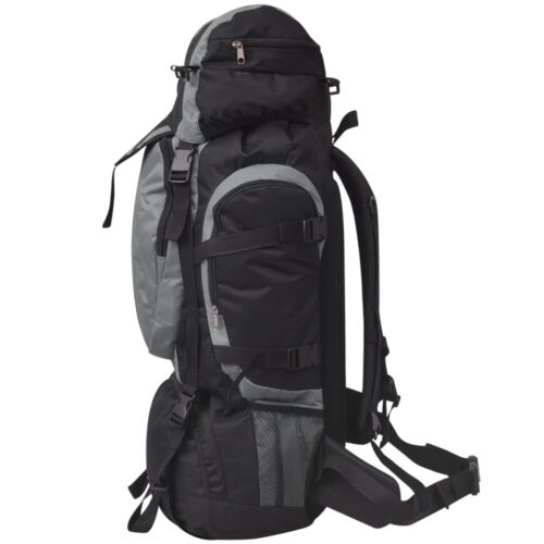 Hiking Backpack XXL 75 L Black Grey - Image 3
