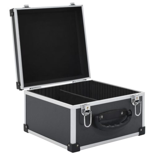 CD Case for 40 CDs Aluminium ABS Black - Image 5