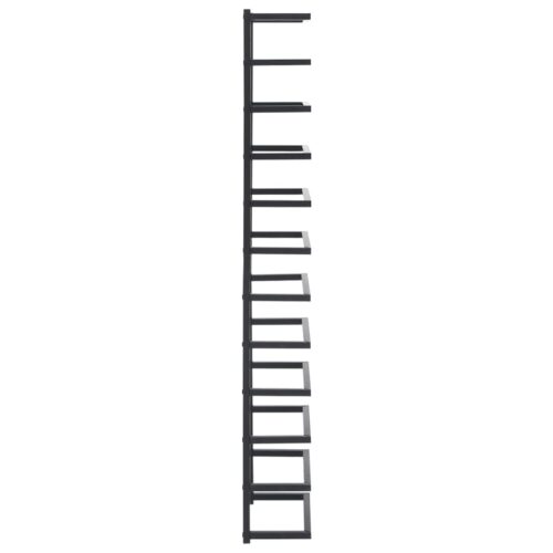 Towel Rack Black 24x12x96cm Steel - Image 4