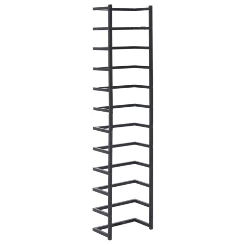 Towel Rack Black 24x12x96cm Steel - Image 5