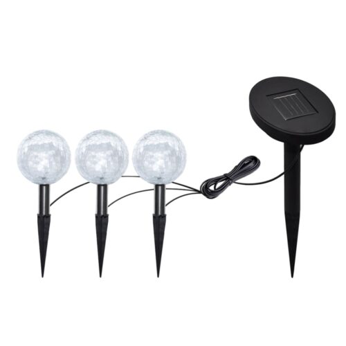 Garden Lights 6pcs LED with Spike Anchors Solar Panels - Image 3