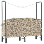 Firewood Rack Anthracite 120x35x120cm Steel