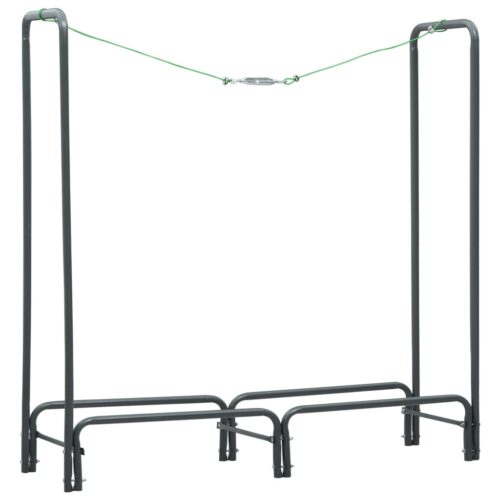 Firewood Rack Anthracite 120x35x120cm Steel - Image 2