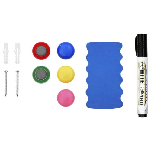 Magnetic Dry-erase Whiteboard White 90x60cm Steel - Image 5