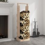 Log Holder 33.5x30x110cm Solid Wood Pine