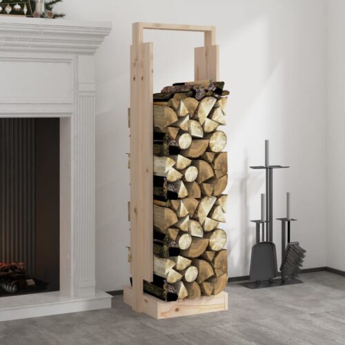 Log Holder 33.5x30x110cm Solid Wood Pine
