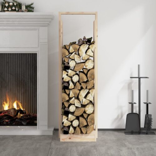 Log Holder 33.5x30x110cm Solid Wood Pine - Image 3