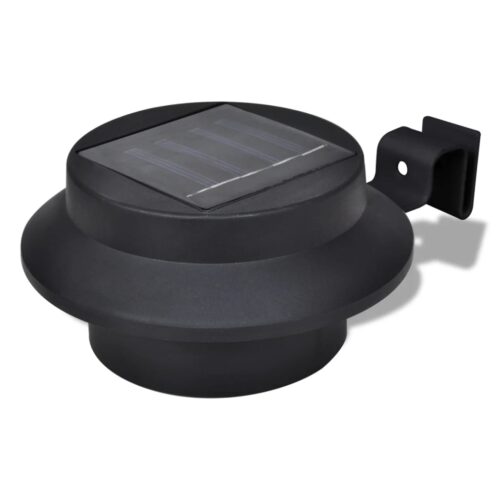 Outdoor Solar Lamp Set 6pcs Fence Light Gutter Light Black - Image 3