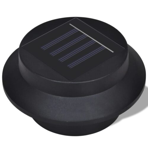 Outdoor Solar Lamp Set 6pcs Fence Light Gutter Light Black - Image 4