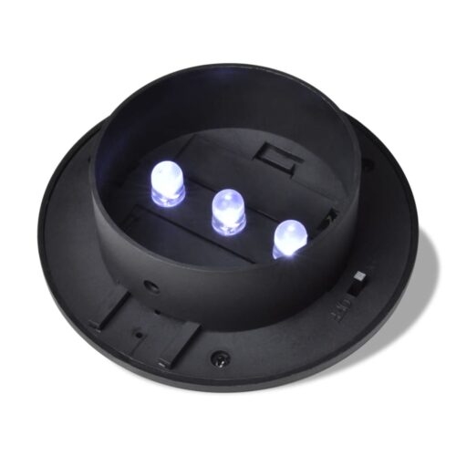 Outdoor Solar Lamp Set 6pcs Fence Light Gutter Light Black - Image 6