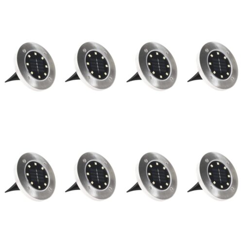 Solar Ground Lights 8pcs LED Lights RGB Colour - Image 3