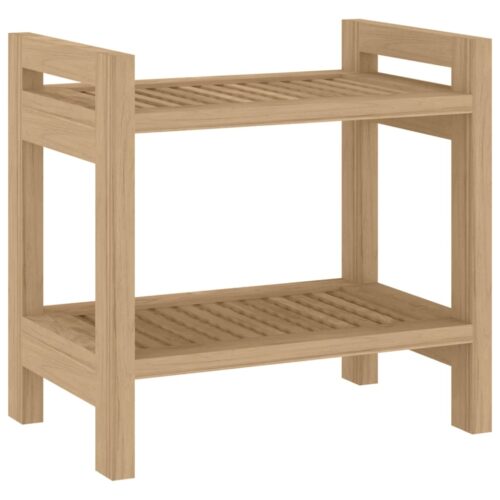 Bathroom Side Table 45x30x45cm Solid Wood Teak - Image 2