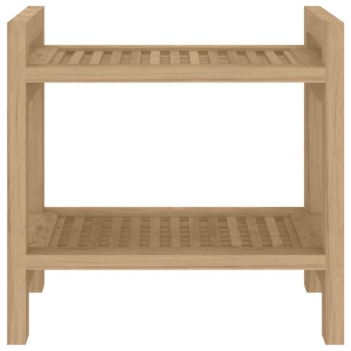 Bathroom Side Table 45x30x45cm Solid Wood Teak - Image 3