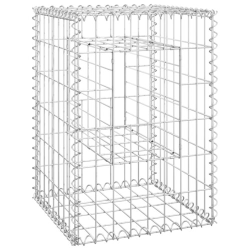 Gabion Basket Posts 2pcs 40x40x60cm Iron - Image 3
