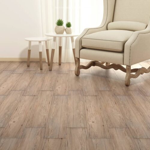 Self-Adhesive PVC Flooring Planks DIY Stick-On Floor Tiles 2.51m 2mm Oak Brown