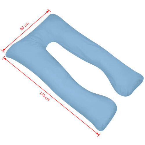 Pregnancy Pillow 90x145cm Light Blue - Image 4