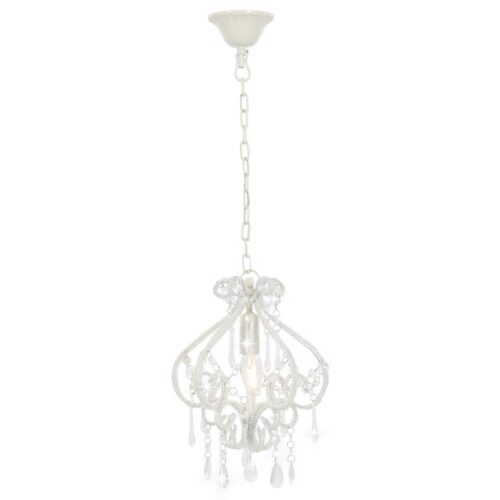 Ceiling Lamp with Beads White Round E14 - Image 2