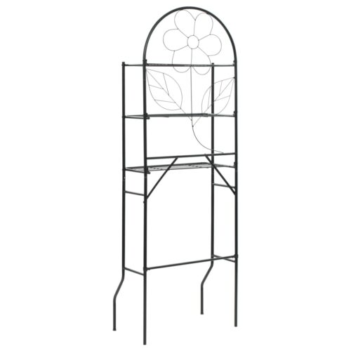 Toilet Rack Black 60x33x174cm - Image 4