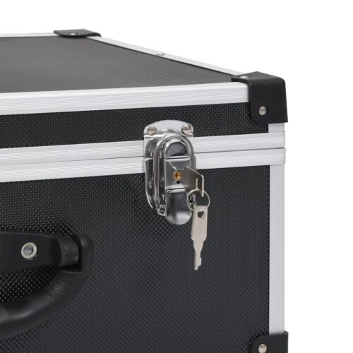 CD Case for 60 CDs Aluminium ABS Black - Image 8