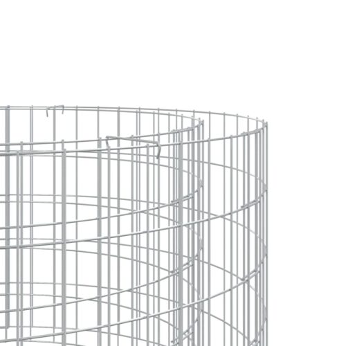 Gabion Fire Pit 50cm Silver Galvanised Iron Wire Fence Wall Cage Firepit Fencing - Image 4