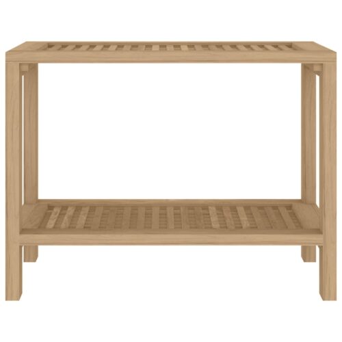 Bathroom Side Table 60x30x45cm Solid Wood Teak - Image 3