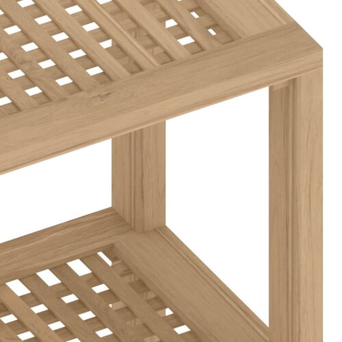 Bathroom Side Table 60x30x45cm Solid Wood Teak - Image 6