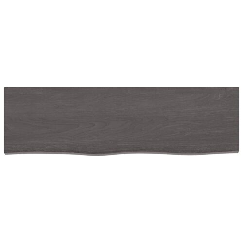 Bathroom Countertop Sink Vanity Board Table Top Dark Brown 100x30x2cm Treated Solid Wood - Image 3