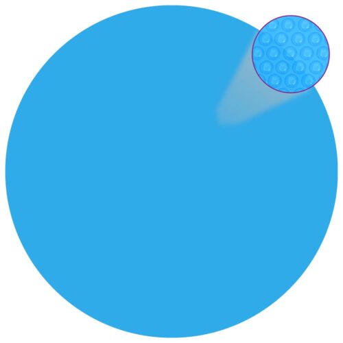 Floating Round PE Solar Pool Film 455cm Blue
