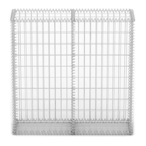 Gabion Basket with Lids Galvanised Wire 100 x 100 x 30cm - Image 3