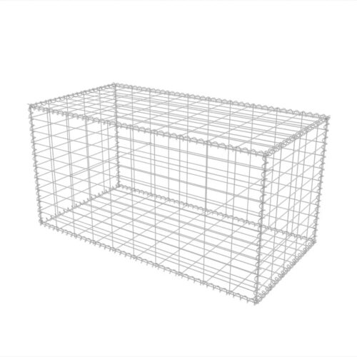 Gabion Basket Galvanised Steel 100x50x50cm