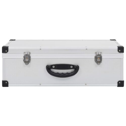 CD Case for 80 CDs Aluminium ABS Silver - Image 3