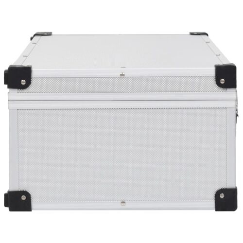 CD Case for 80 CDs Aluminium ABS Silver - Image 4