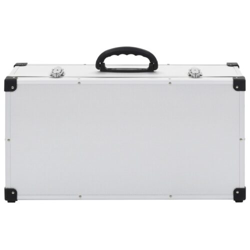 CD Case for 80 CDs Aluminium ABS Silver - Image 7