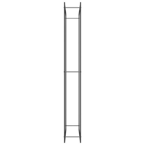 Steel Firewood Rack Log Holder Timber Kindling Lumber Carrier Storage Black - Image 4