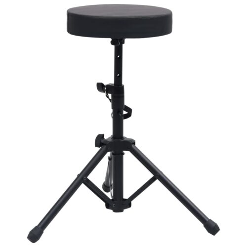 Double Braced Keyboard Stand Stool Set Black - Image 5