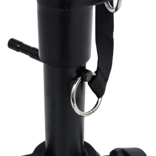 Double Braced Keyboard Stand Stool Set Black - Image 7