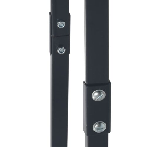 Firewood Rack Black 100x25x100cm Steel - Image 6