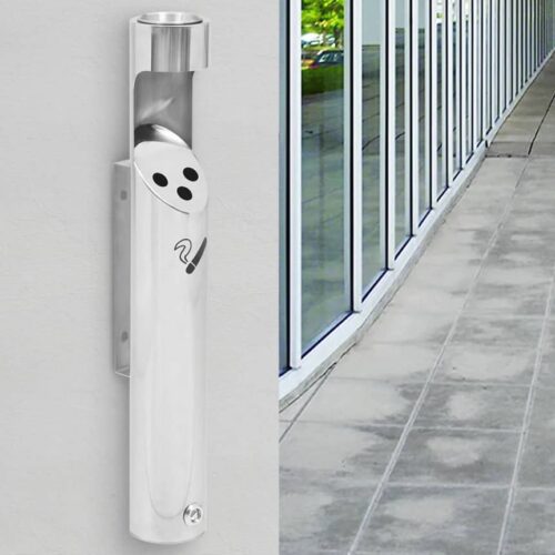 Wall Mounted Ashtray Stainless Steel