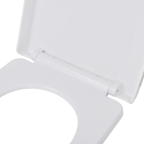 Toilet Seats with Soft Close Lids 2pcs Plastic White - Image 6