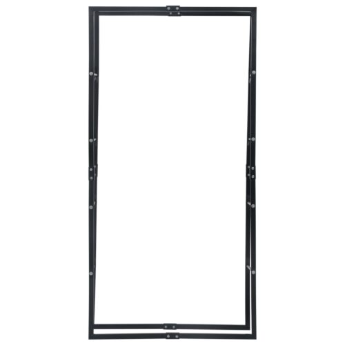 Firewood Rack Black 100x25x200cm Steel - Image 4