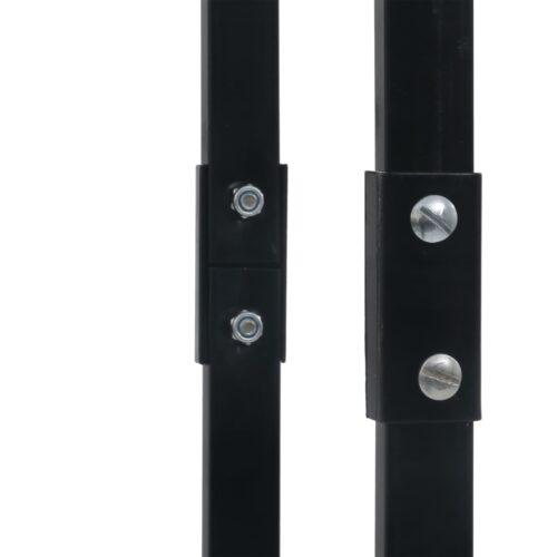 Firewood Rack Black 100x25x200cm Steel - Image 5