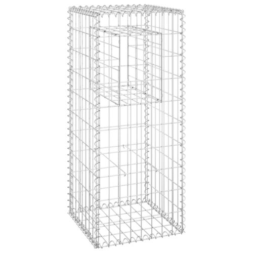 Gabion Basket Posts 2pcs 40x40x100cm Iron - Image 3