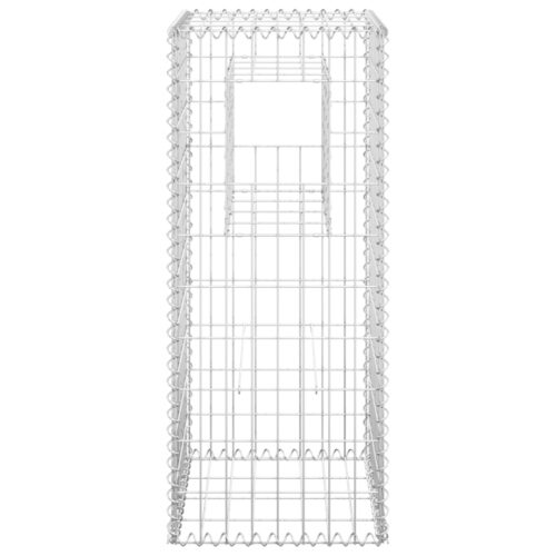 Gabion Basket Posts 2pcs 40x40x100cm Iron - Image 4