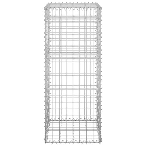 Gabion Basket Posts 2pcs 40x40x100cm Iron - Image 5