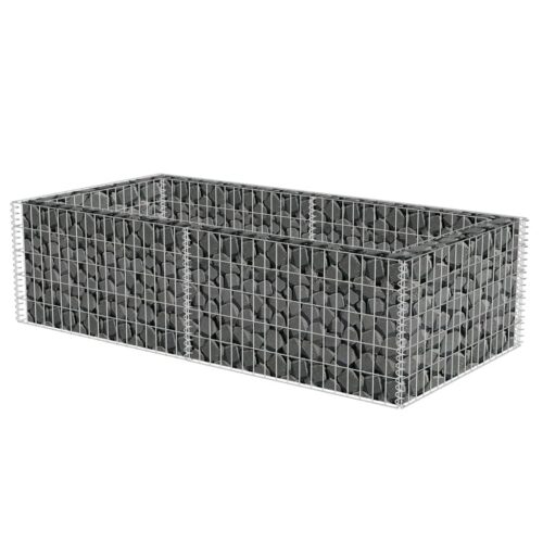 Gabion Planter Galvanised Steel 180x90x50cm - Image 3