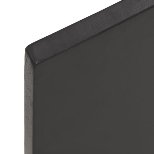 Bathroom Countertop Sink Vanity Board Table Top Dark Brown 80x50x2cm Treated Solid Wood - Image 5