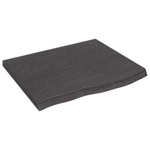 Bathroom Countertop Sink Vanity Board Table Top Dark Oak Timber Wood  60x50x4cm
