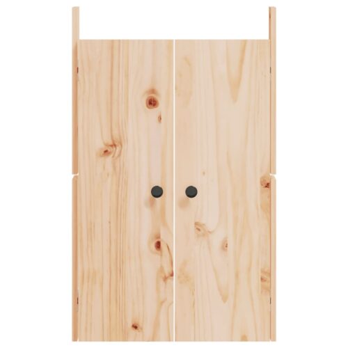 Outdoor Kitchen Doors 2pcs 50x9x82cm Solid Wood Pine - Image 5